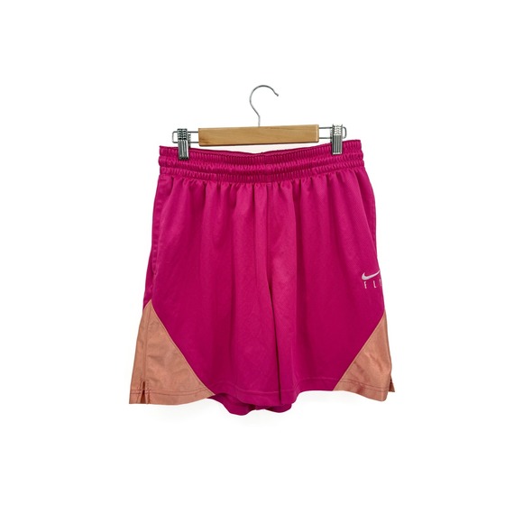 Nike Pants - Nike Basketball Shorts Womens M Pink Fly Crossover Dri-FIT Athletic Gym 0058